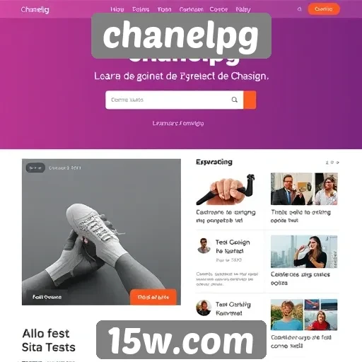 Análise da interface do site chanelpg